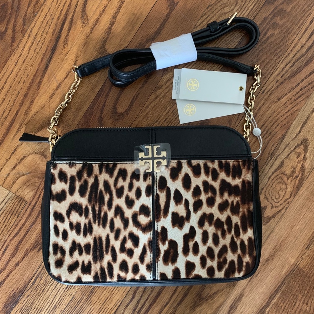 Tory Burch Leopard Hair Calf Crossbody Bag NWT!